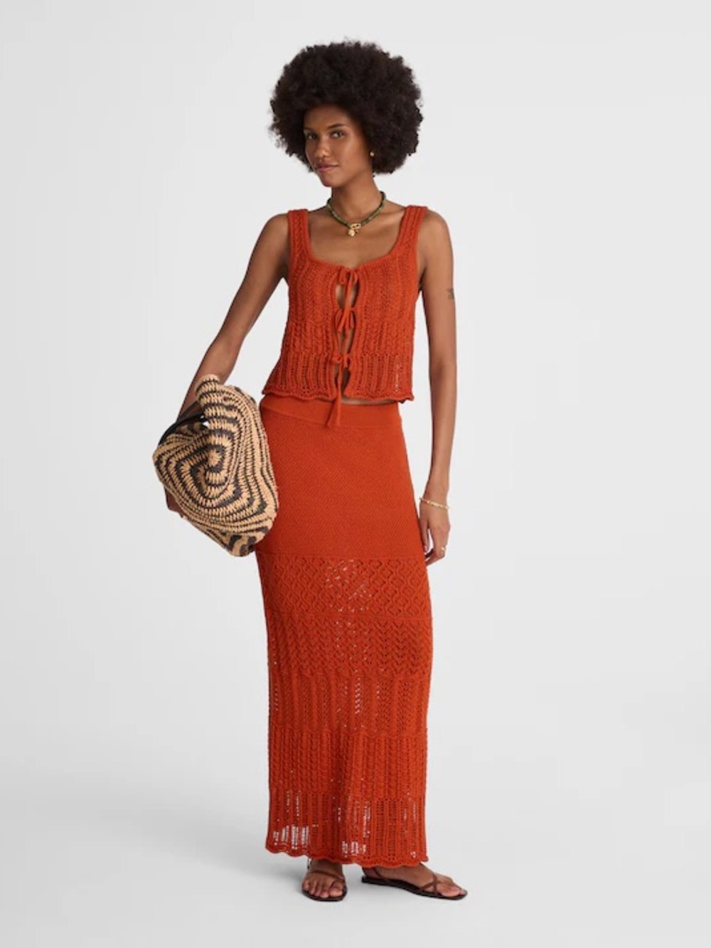 Madewell Pointelle-Stitch Maxi Skirt